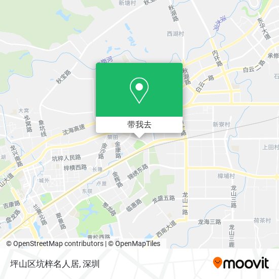 坪山区坑梓名人居地图