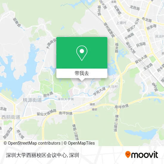 深圳大学西丽校区会议中心地图