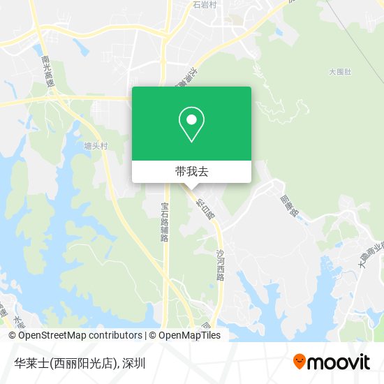 华莱士(西丽阳光店)地图