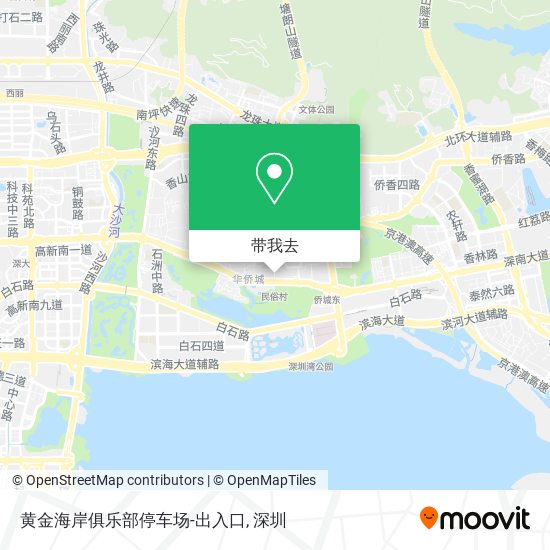 黄金海岸俱乐部停车场-出入口地图