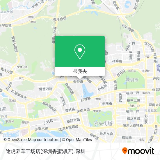 途虎养车工场店(深圳香蜜湖店)地图