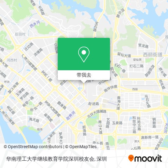 华南理工大学继续教育学院深圳校友会地图