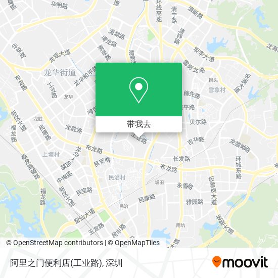 阿里之门便利店(工业路)地图