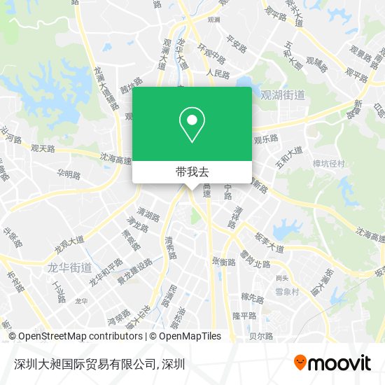 深圳大昶国际贸易有限公司地图