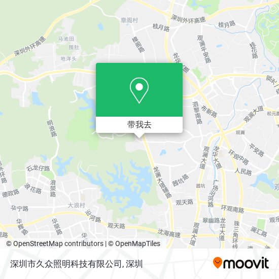 深圳市久众照明科技有限公司地图