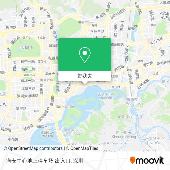 海安中心地上停车场-出入口地图