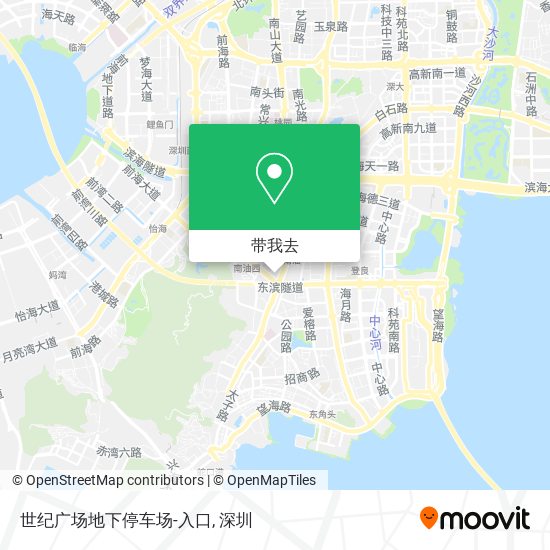 世纪广场地下停车场-入口地图