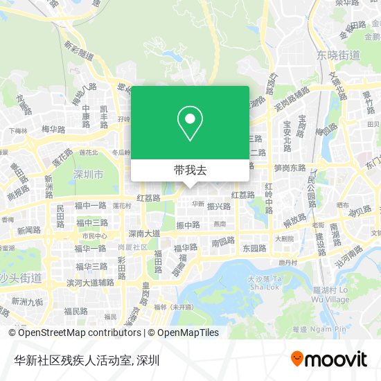 华新社区残疾人活动室地图