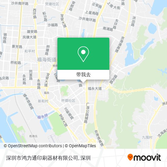 深圳市鸿力通印刷器材有限公司地图