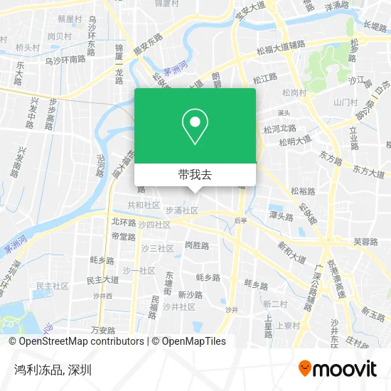 鸿利冻品地图