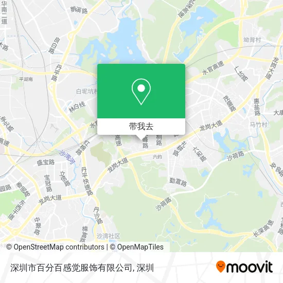 深圳市百分百感觉服饰有限公司地图