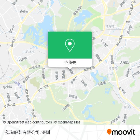 蓝珣服装有限公司地图