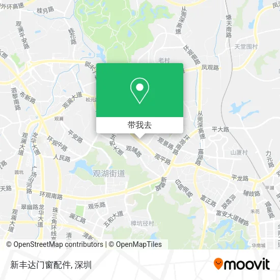 新丰达门窗配件地图