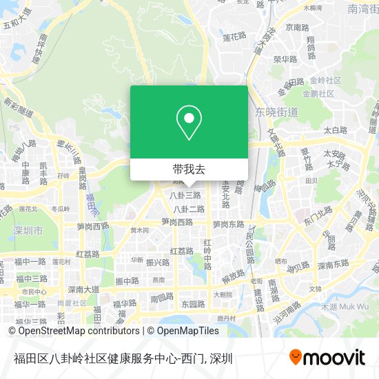 福田区八卦岭社区健康服务中心-西门地图