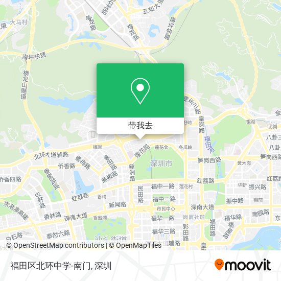 福田区北环中学-南门地图