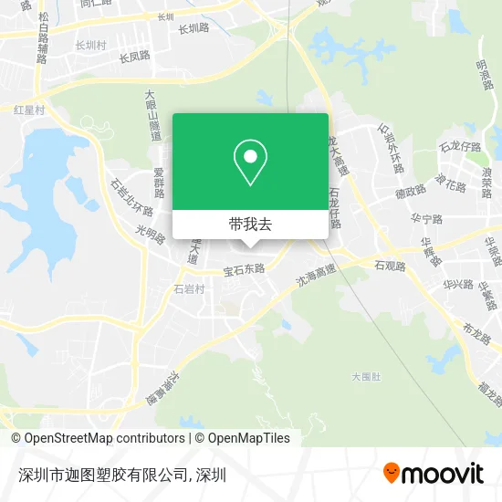 深圳市迦图塑胶有限公司地图