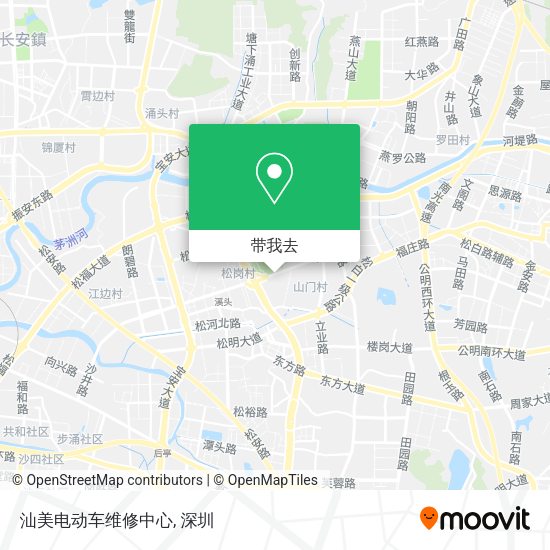 汕美电动车维修中心地图