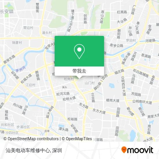 汕美电动车维修中心地图