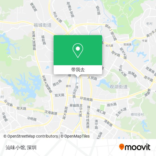 汕味小馆地图