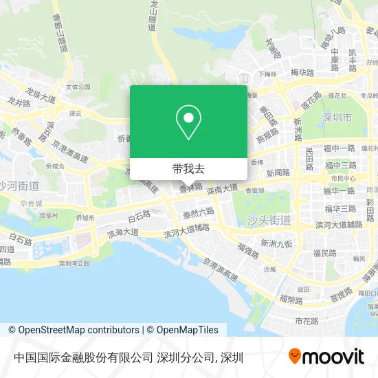 中国国际金融股份有限公司 深圳分公司地图