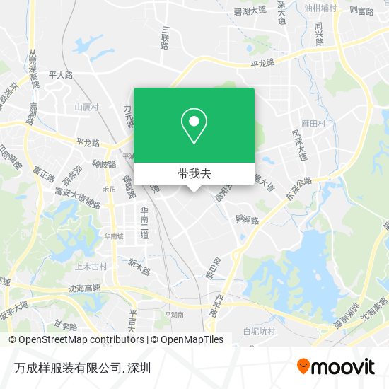 万成样服装有限公司地图