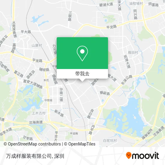 万成样服装有限公司地图