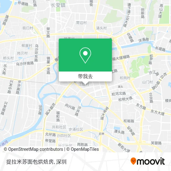 提拉米苏面包烘焙房地图