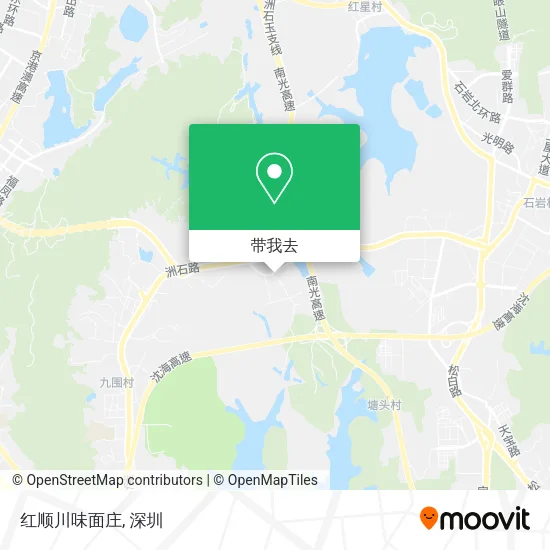 红顺川味面庄地图