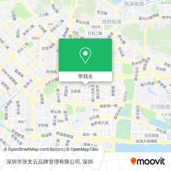 深圳市张支云品牌管理有限公司地图
