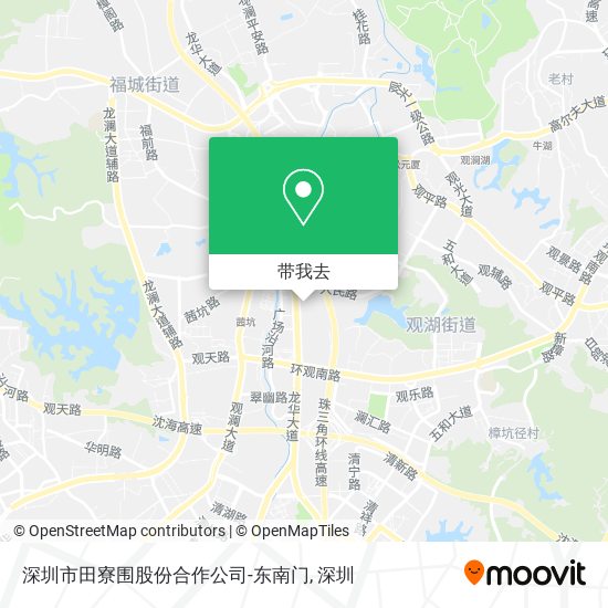 深圳市田寮围股份合作公司-东南门地图