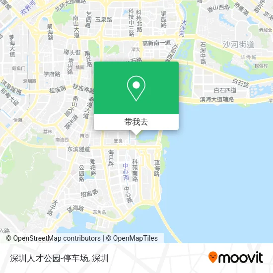 深圳人才公园-停车场地图