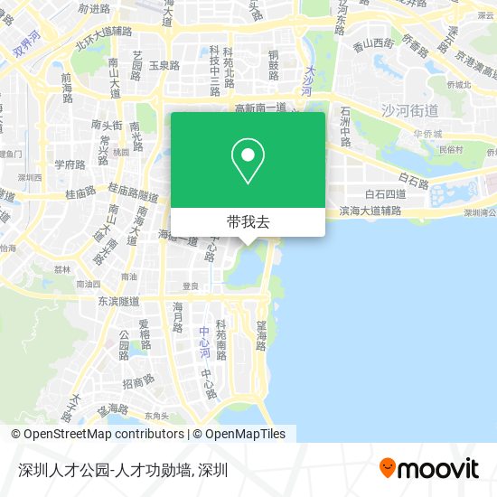 深圳人才公园-人才功勋墙地图