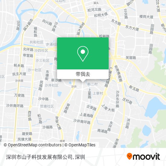 深圳市山子科技发展有限公司地图