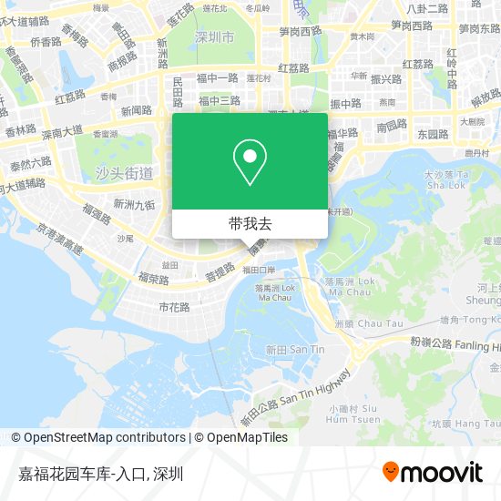 嘉福花园车库-入口地图