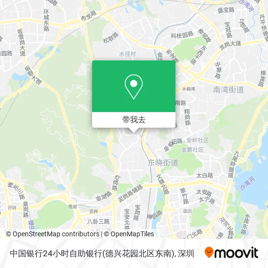 中国银行24小时自助银行(德兴花园北区东南)地图