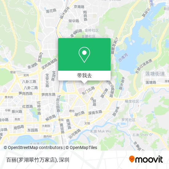 百丽(罗湖翠竹万家店)地图