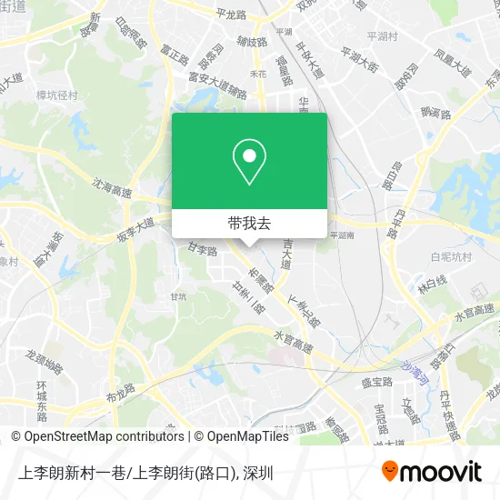上李朗新村一巷/上李朗街(路口)地图
