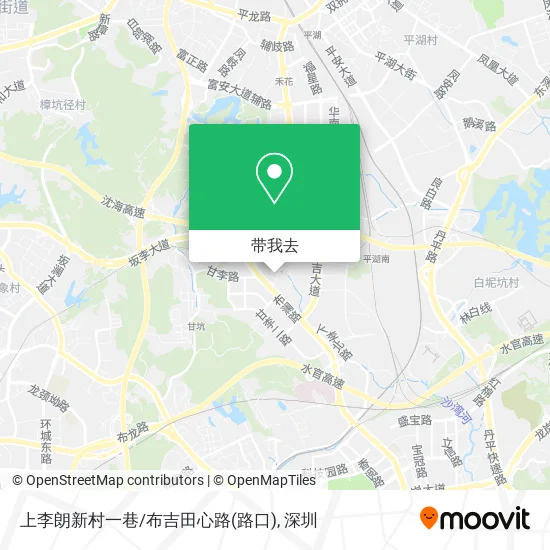 上李朗新村一巷/布吉田心路(路口)地图