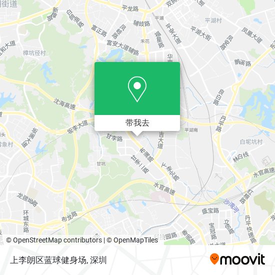 上李朗区蓝球健身场地图