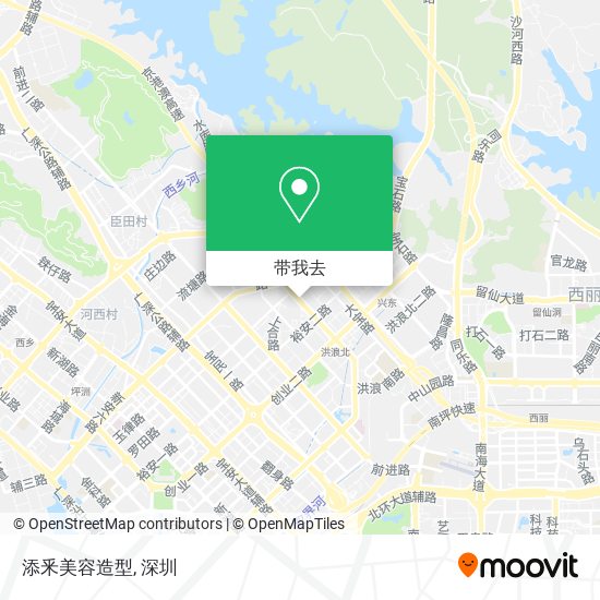 添釆美容造型地图