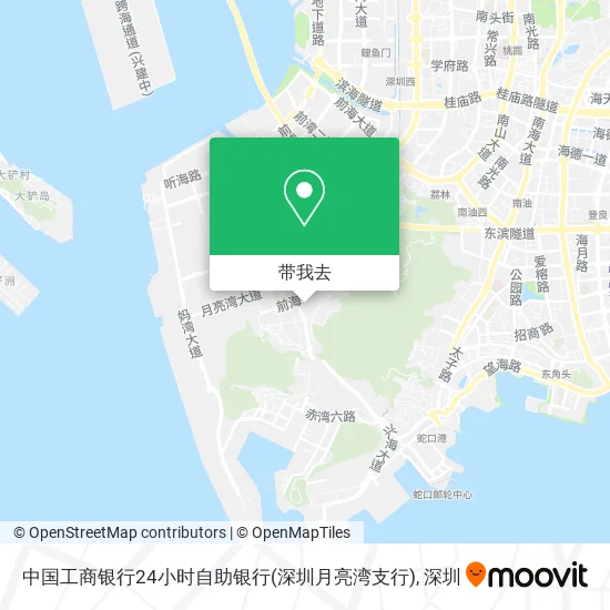 中国工商银行24小时自助银行(深圳月亮湾支行)地图