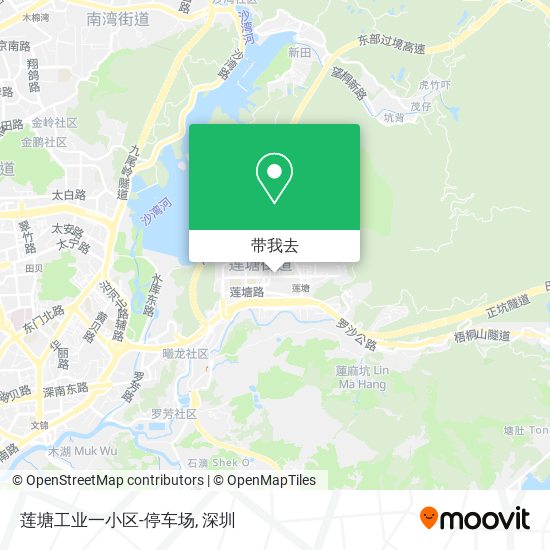莲塘工业一小区-停车场地图