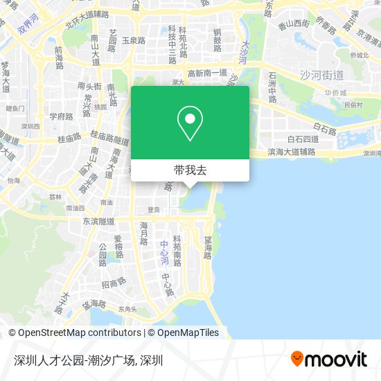深圳人才公园-潮汐广场地图