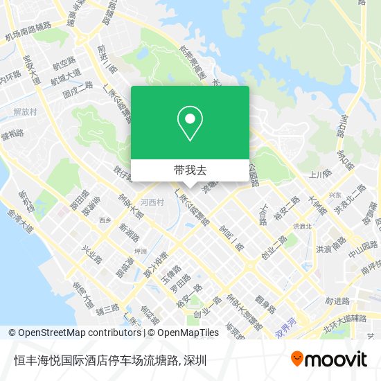 恒丰海悦国际酒店停车场流塘路地图