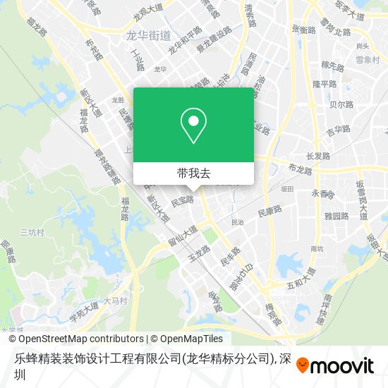 乐蜂精装装饰设计工程有限公司(龙华精标分公司)地图