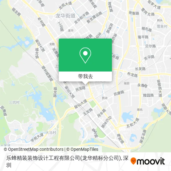 乐蜂精装装饰设计工程有限公司(龙华精标分公司)地图