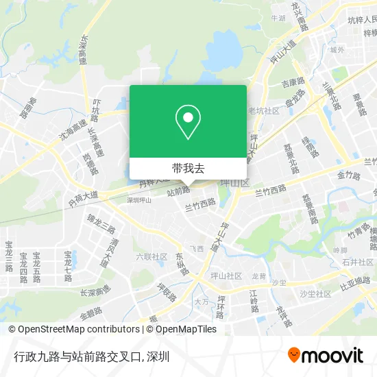 行政九路与站前路交叉口地图
