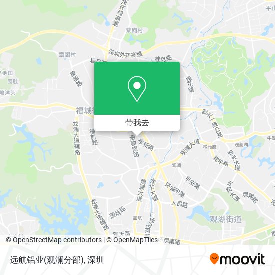 远航铝业(观澜分部)地图