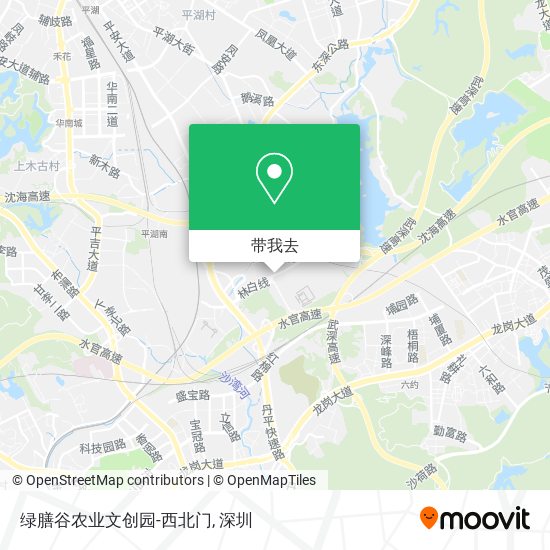 绿膳谷农业文创园-西北门地图