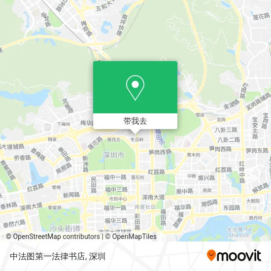 中法图第一法律书店地图